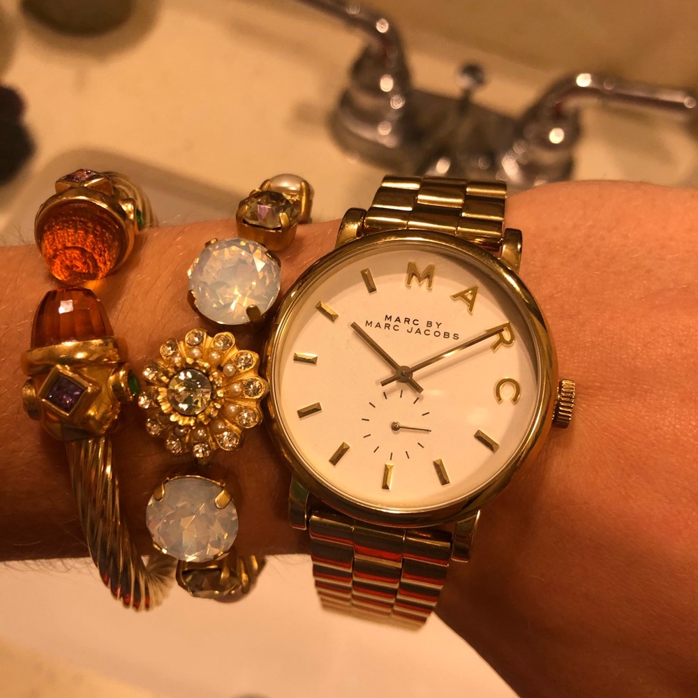 Marc by Marc Jacobs Gold MBM3243 Baker Watch